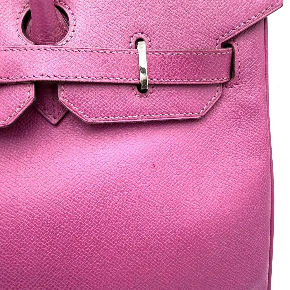 Birkin 35 Cyclamen Courcheval Leather with Palladium Hardware